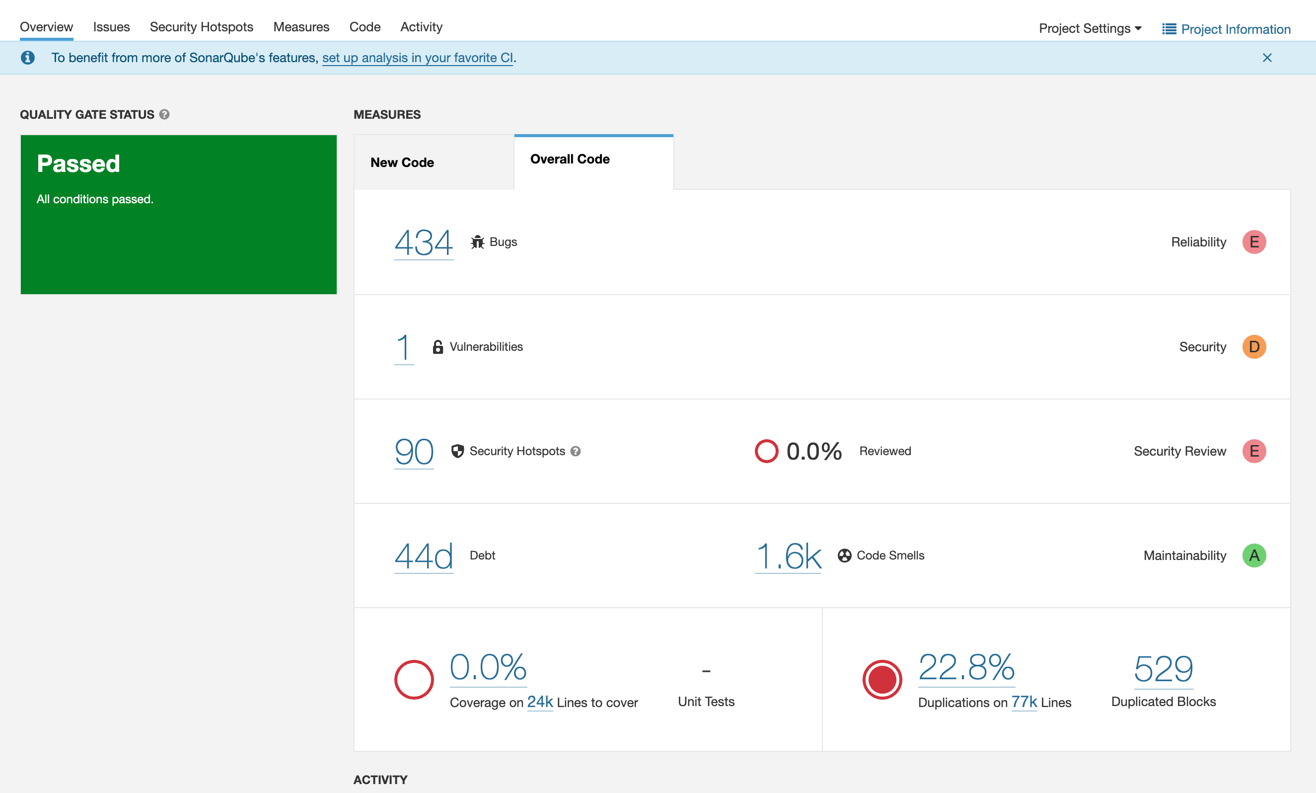 sonarqube-create-project